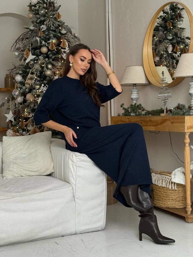 Женский костюм синий купить в Интернет-магазине Садовод База - цена 2200 руб Садовод интернет-каталог