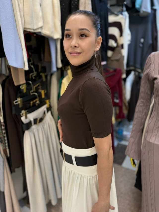 Женская водолазка коричневая купить в Интернет-магазине Садовод База - цена 650 руб Садовод интернет-каталог