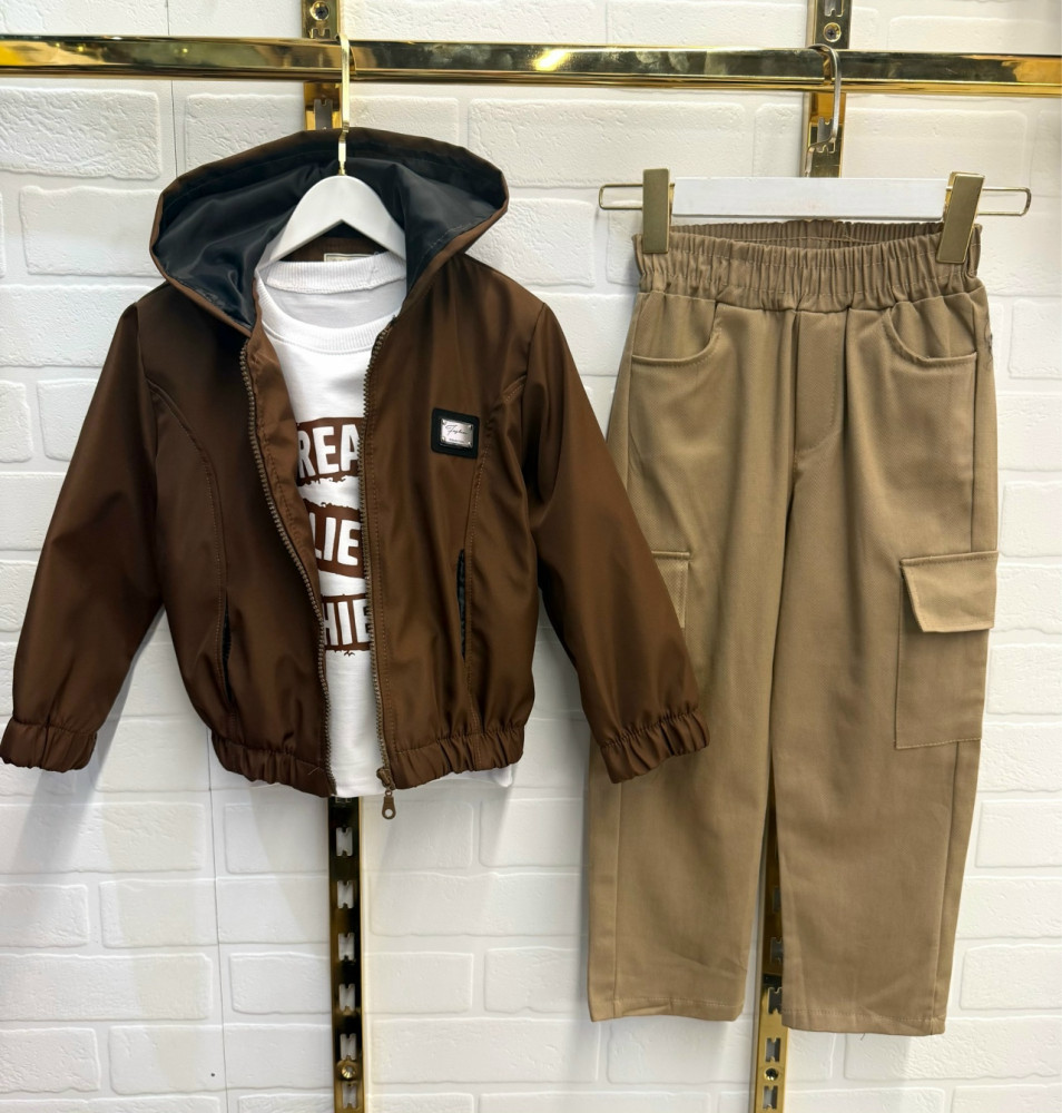 Детский костюм коричневый купить в Интернет-магазине Садовод База - цена 2099 руб Садовод интернет-каталог