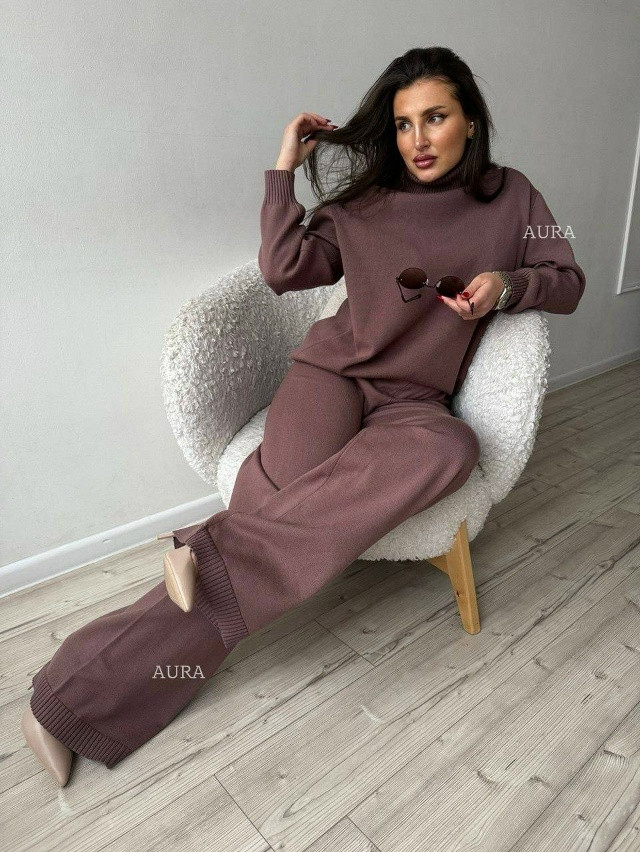 Женский костюм коричневый купить в Интернет-магазине Садовод База - цена 2500 руб Садовод интернет-каталог