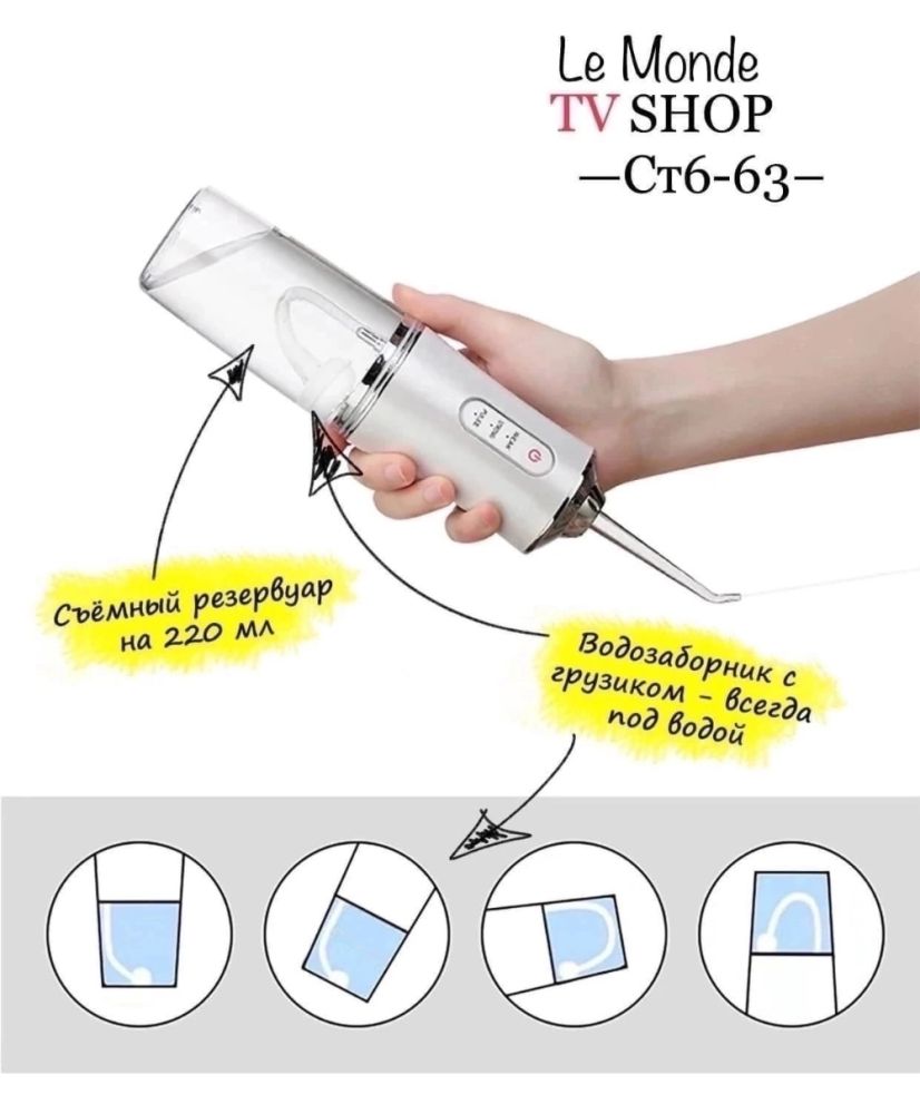 Оральный ирригатор Oral Irrigator PPS RL500🔻 купить в Интернет-магазине Садовод База - цена 250 руб Садовод интернет-каталог