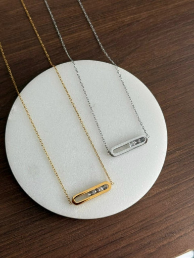 🤍 Колье  с плавающими фианитами САДОВОД официальный интернет-каталог