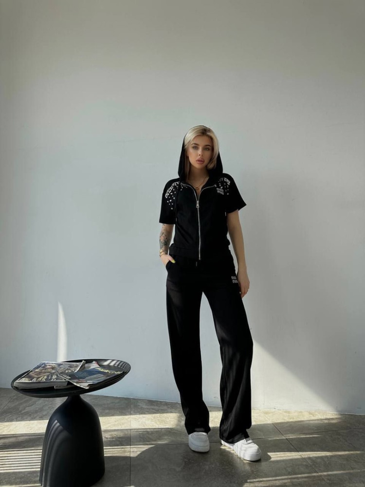 Женский костюм черный купить в Интернет-магазине Садовод База - цена 2700 руб Садовод интернет-каталог