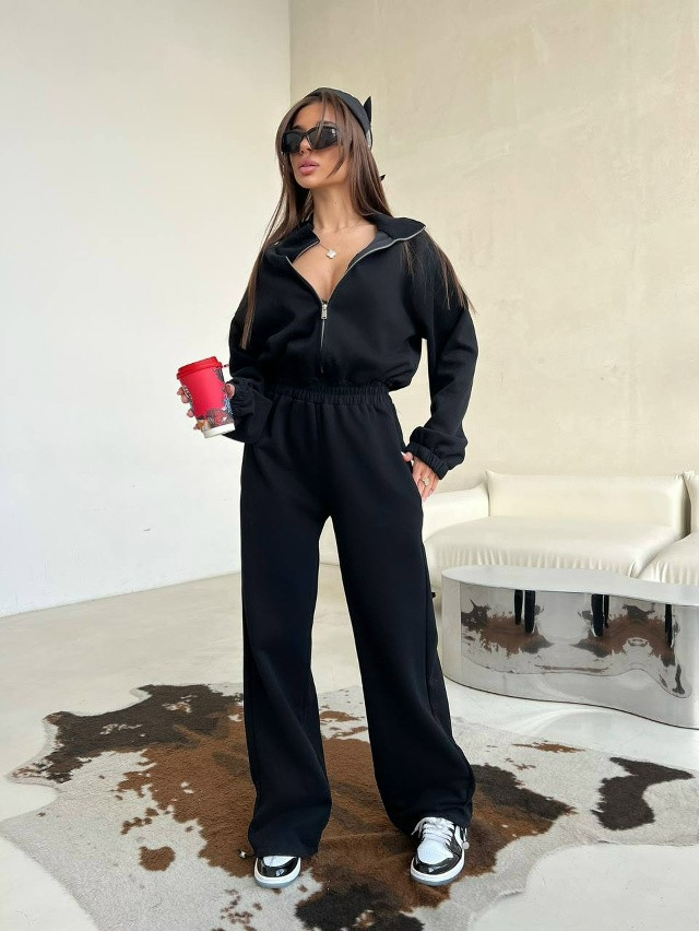 Женский комбинезон черный купить в Интернет-магазине Садовод База - цена 2300 руб Садовод интернет-каталог