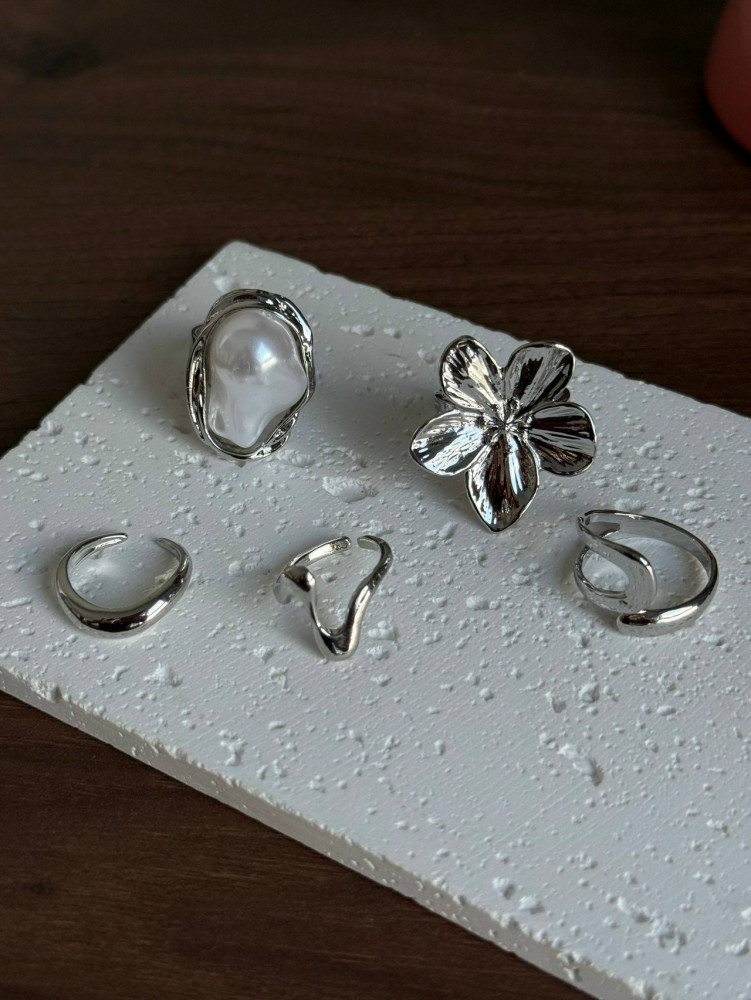 🖇️ Сет колец 5шт купить в Интернет-магазине Садовод База - цена 250 руб Садовод интернет-каталог