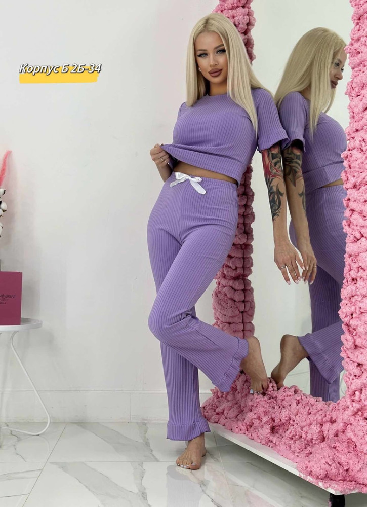 Пижама фиолетовая купить в Интернет-магазине Садовод База - цена 800 руб Садовод интернет-каталог