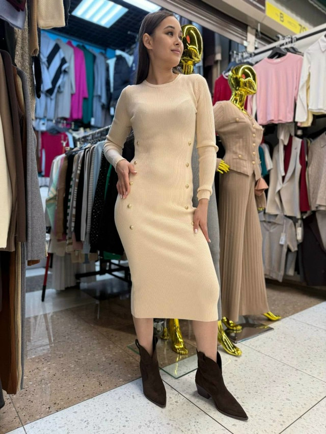 Платье молочное купить в Интернет-магазине Садовод База - цена 1100 руб Садовод интернет-каталог