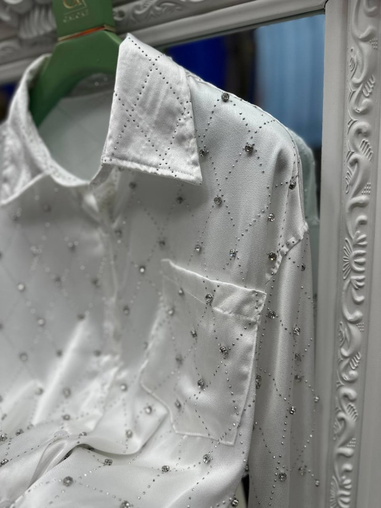 Женская рубашка белая купить в Интернет-магазине Садовод База - цена 2900 руб Садовод интернет-каталог
