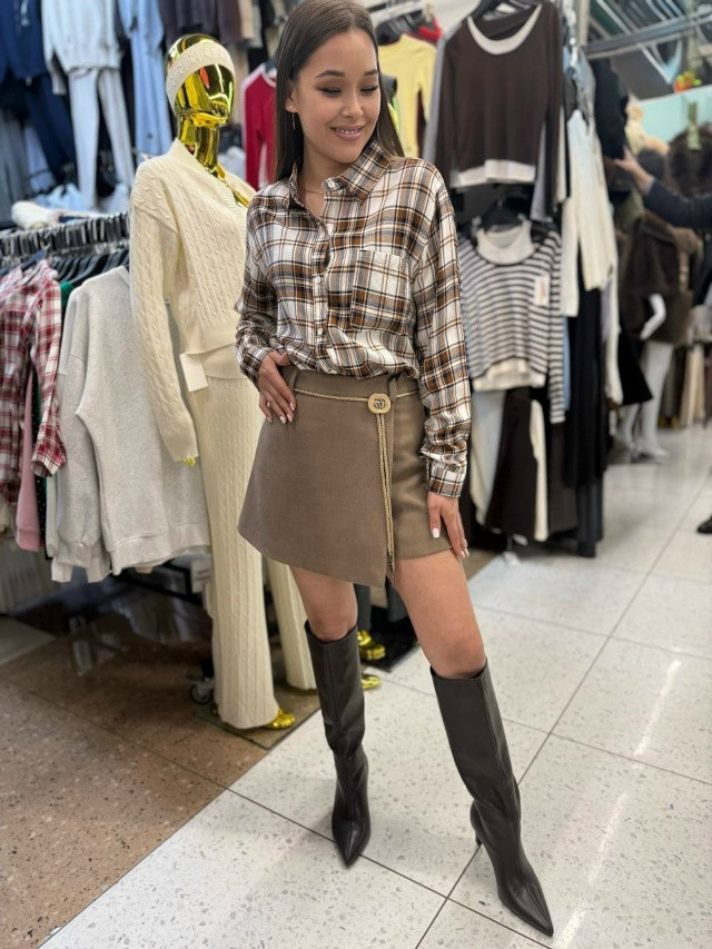 🛍Стильная рубашка в клетку купить в Интернет-магазине Садовод База - цена 1000 руб Садовод интернет-каталог