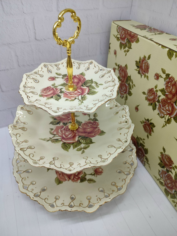 Трехъярусная этажерк купить в Интернет-магазине Садовод База - цена 2199 руб Садовод интернет-каталог