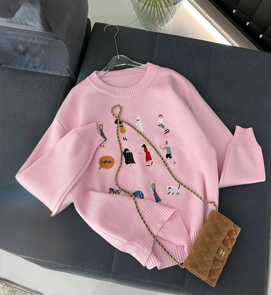 Свитер женский розовый купить в Интернет-магазине Садовод База - цена 1500 руб Садовод интернет-каталог