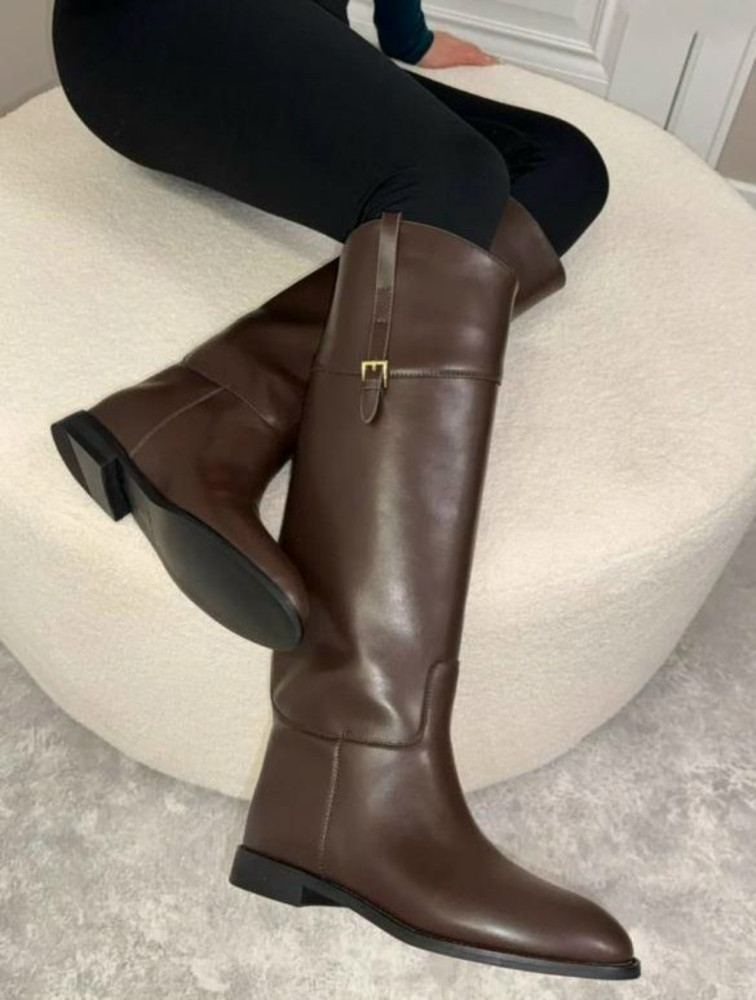 Ботфорты коричневые купить в Интернет-магазине Садовод База - цена 2300 руб Садовод интернет-каталог