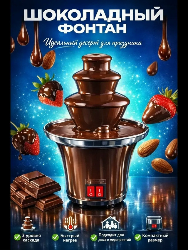 Шоколадный фонтан купить в Интернет-магазине Садовод База - цена 650 руб Садовод интернет-каталог