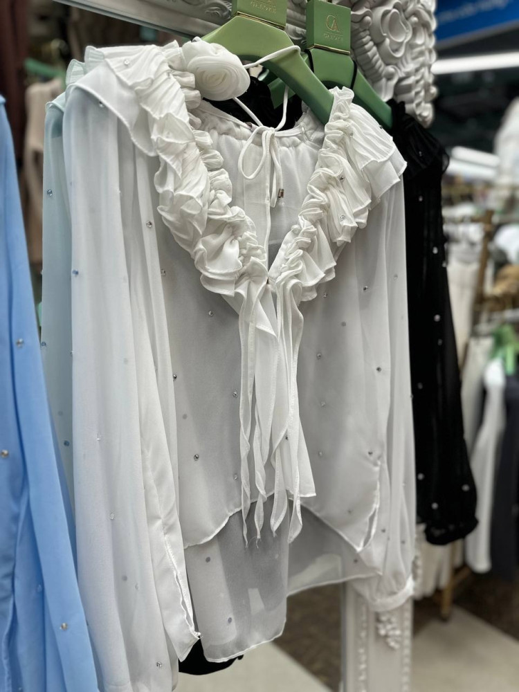 Блузка белая купить в Интернет-магазине Садовод База - цена 1200 руб Садовод интернет-каталог