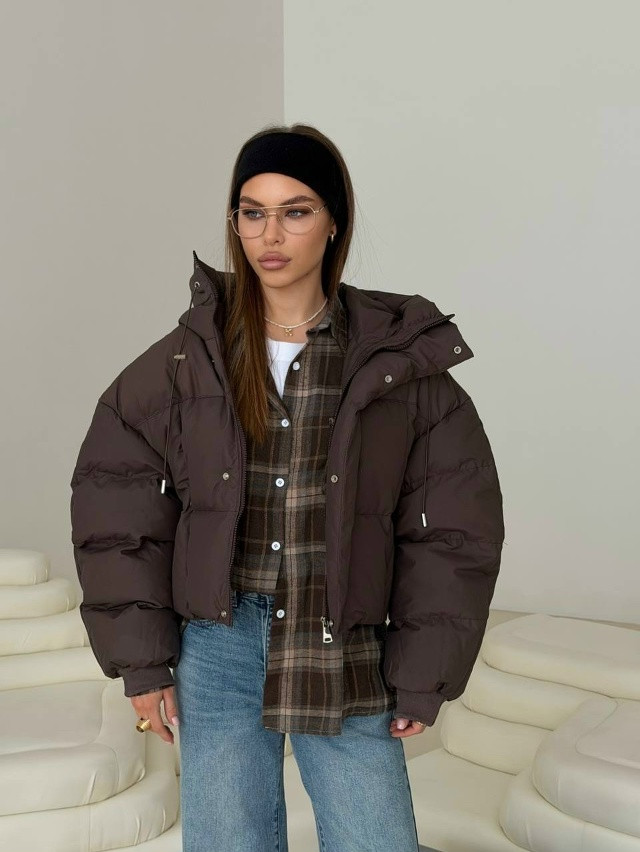 Куртка женская коричневая купить в Интернет-магазине Садовод База - цена 2700 руб Садовод интернет-каталог