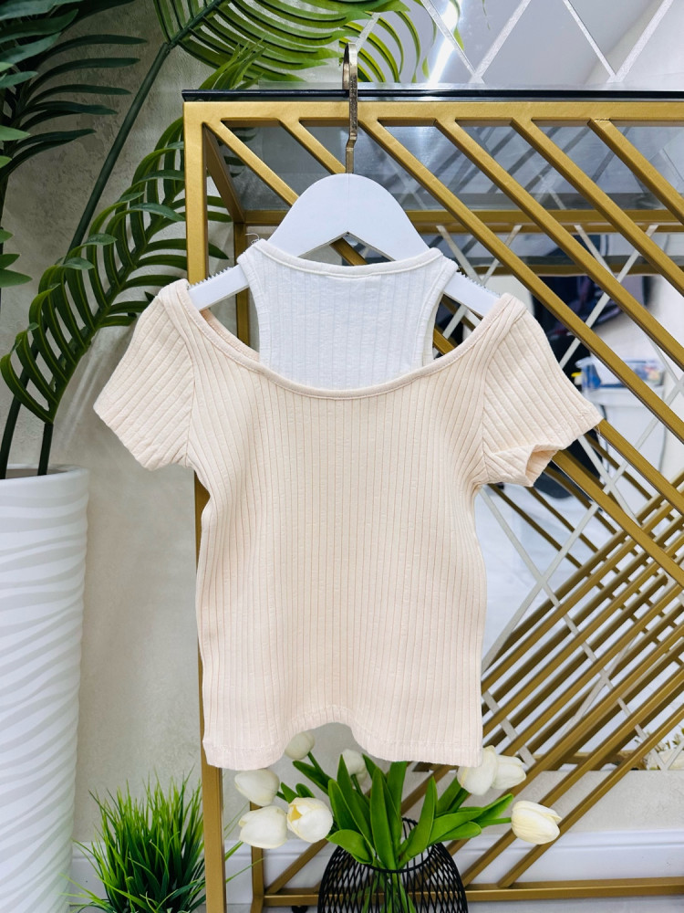 Детская футболка бежевая купить в Интернет-магазине Садовод База - цена 550 руб Садовод интернет-каталог