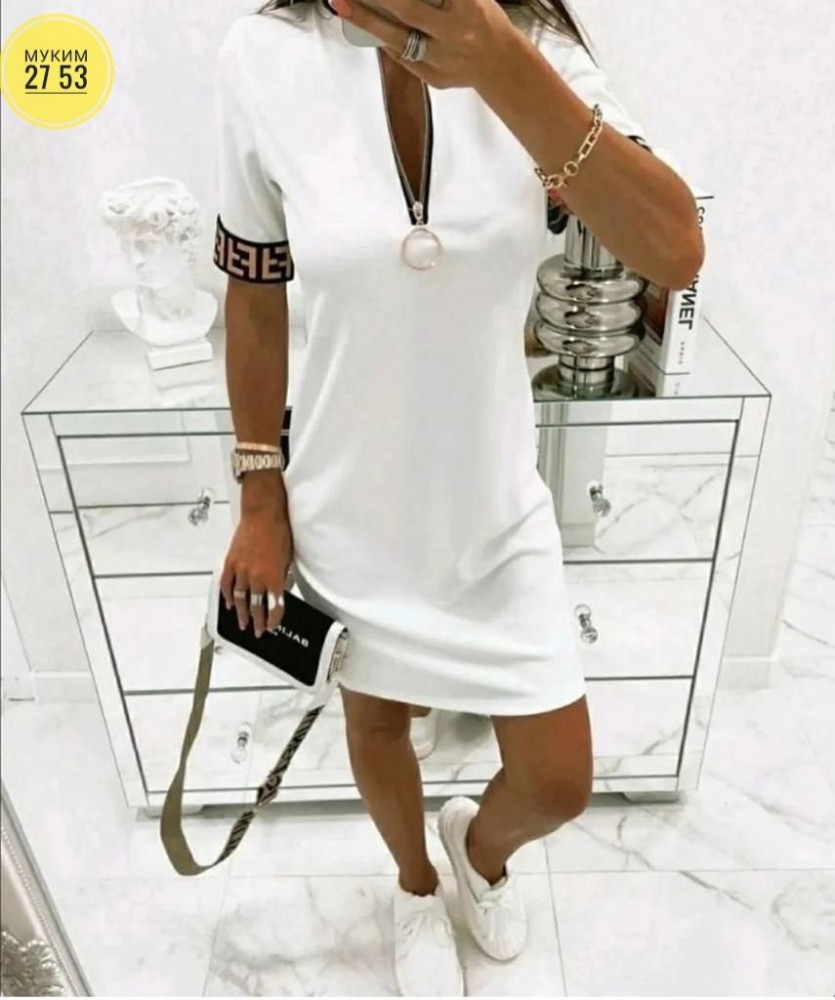 Платье белое купить в Интернет-магазине Садовод База - цена 500 руб Садовод интернет-каталог