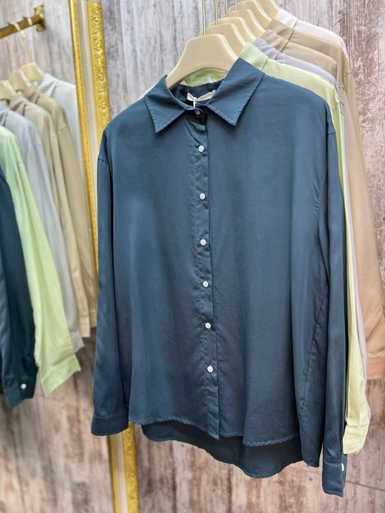 Женская рубашка синяя купить в Интернет-магазине Садовод База - цена 2000 руб Садовод интернет-каталог