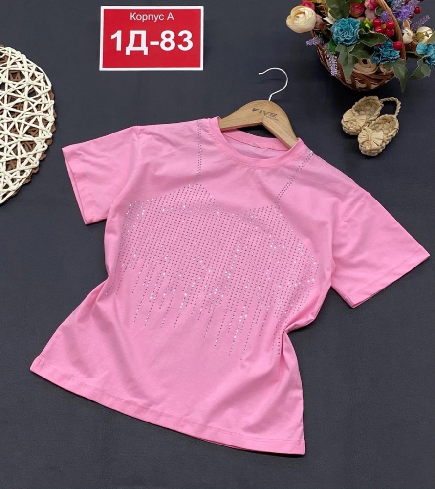 Детская футболка розовая купить в Интернет-магазине Садовод База - цена 500 руб Садовод интернет-каталог