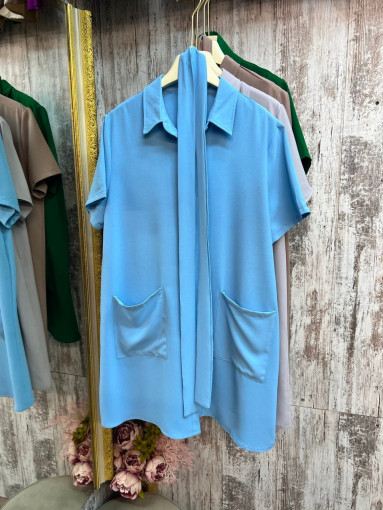 Платье рубашка с поясом мини🔥 САДОВОД официальный интернет-каталог