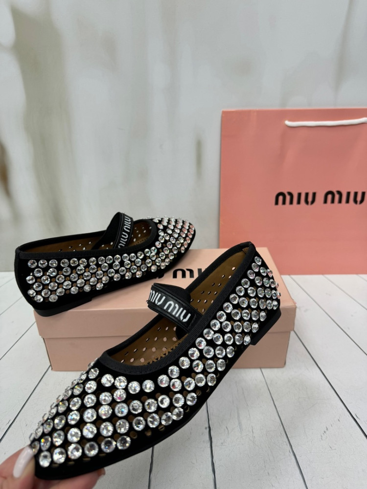 😍БАЛЕТОЧКИ miu miu😍 купить в Интернет-магазине Садовод База - цена 3500 руб Садовод интернет-каталог