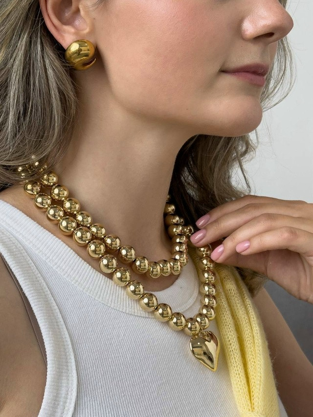 💫 Сет массивных колье купить в Интернет-магазине Садовод База - цена 350 руб Садовод интернет-каталог