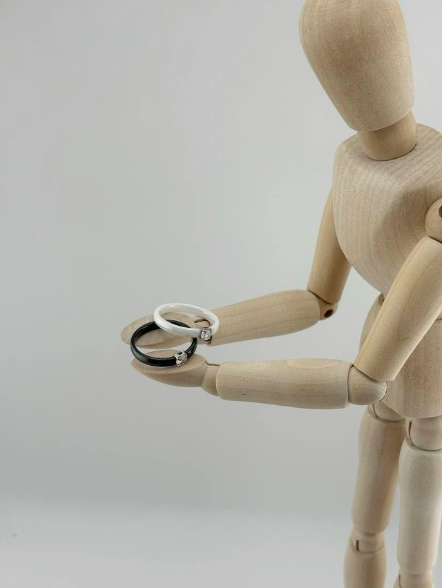 ✨ Кольцо из керамики с цирконам купить в Интернет-магазине Садовод База - цена 200 руб Садовод интернет-каталог