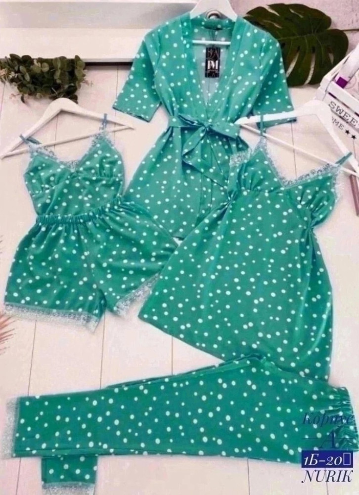 пижама зеленая купить в Интернет-магазине Садовод База - цена 850 руб Садовод интернет-каталог