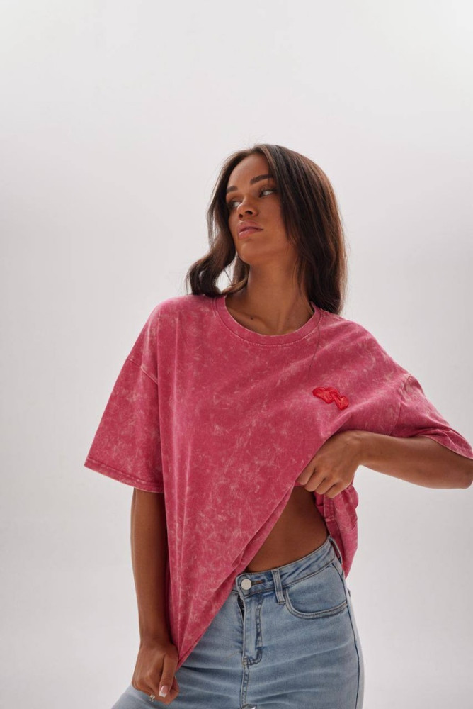 Женская футболка розовая купить в Интернет-магазине Садовод База - цена 1200 руб Садовод интернет-каталог