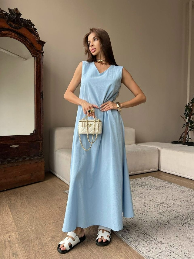 Платье голубое купить в Интернет-магазине Садовод База - цена 1400 руб Садовод интернет-каталог