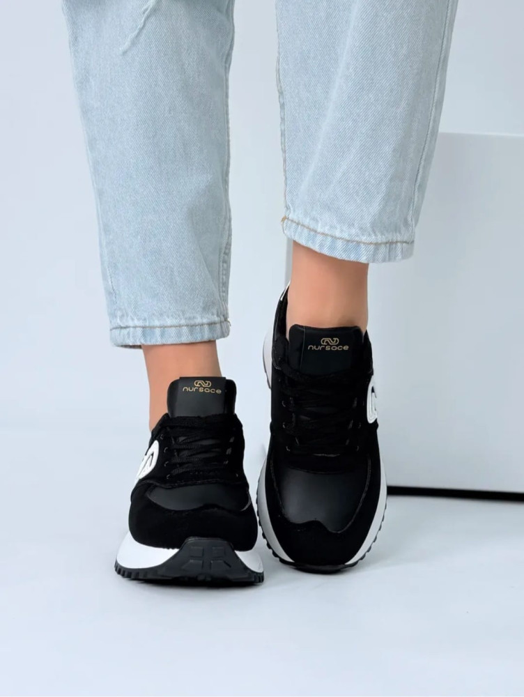 Кроссовки женские черные купить в Интернет-магазине Садовод База - цена 650 руб Садовод интернет-каталог