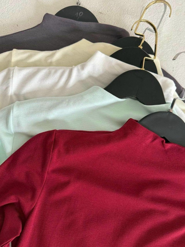 Женская водолазка бордовая