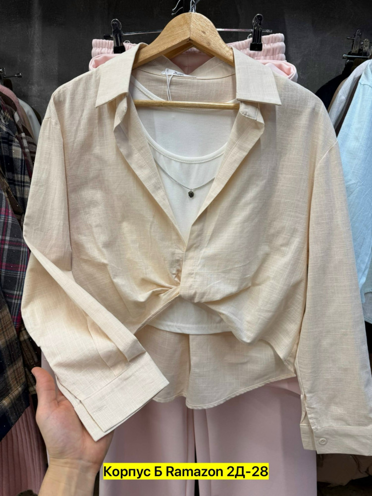 Женская рубашка бежевая купить в Интернет-магазине Садовод База - цена 900 руб Садовод интернет-каталог