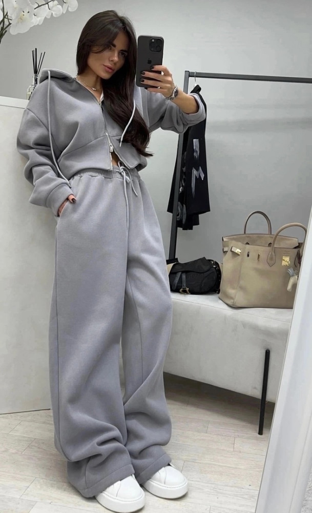 Спортивный женский костюм серый купить в Интернет-магазине Садовод База - цена 2800 руб Садовод интернет-каталог