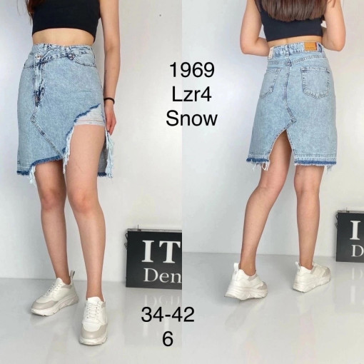 ◾️Получили: джинсовая юбка ассиметричная САДОВОД официальный интернет-каталог