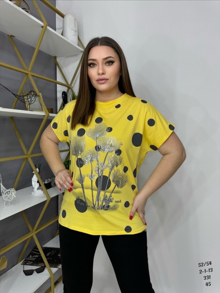 Женская футболка желтая купить в Интернет-магазине Садовод База - цена 450 руб Садовод интернет-каталог