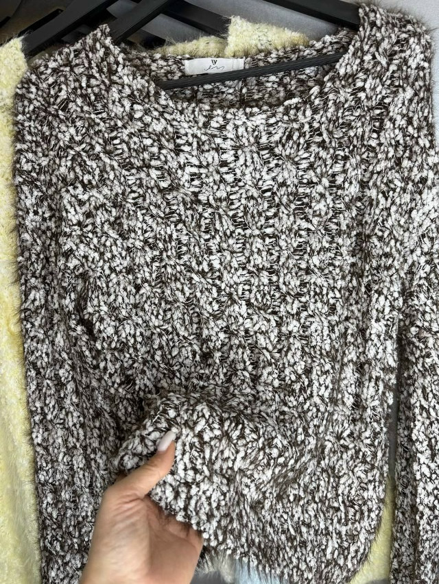 Свитер женский коричневый купить в Интернет-магазине Садовод База - цена 1200 руб Садовод интернет-каталог