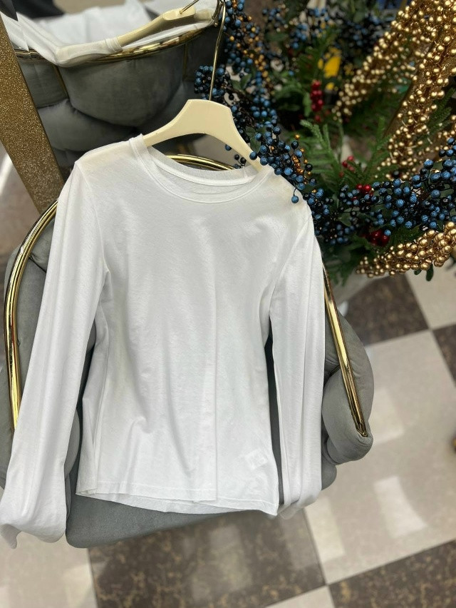 Лонгслив белый купить в Интернет-магазине Садовод База - цена 1300 руб Садовод интернет-каталог