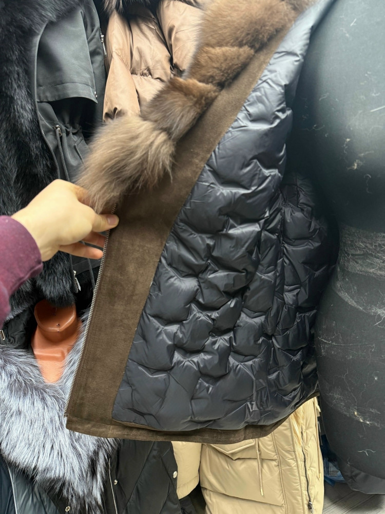 Куртка коричневая купить в Интернет-магазине Садовод База - цена 12500 руб Садовод интернет-каталог