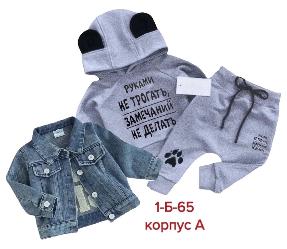 Детский костюм светло-серый купить в Интернет-магазине Садовод База - цена 900 руб Садовод интернет-каталог