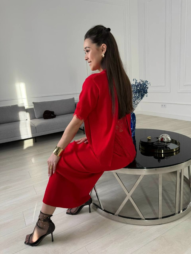 Женский костюм красный купить в Интернет-магазине Садовод База - цена 2100 руб Садовод интернет-каталог