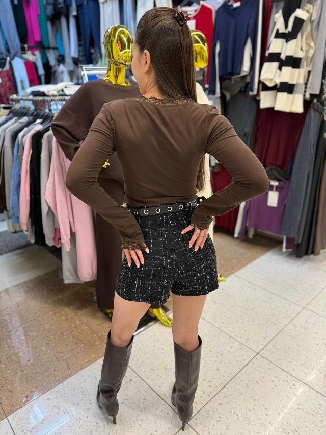 Лонгслив коричневый купить в Интернет-магазине Садовод База - цена 950 руб Садовод интернет-каталог