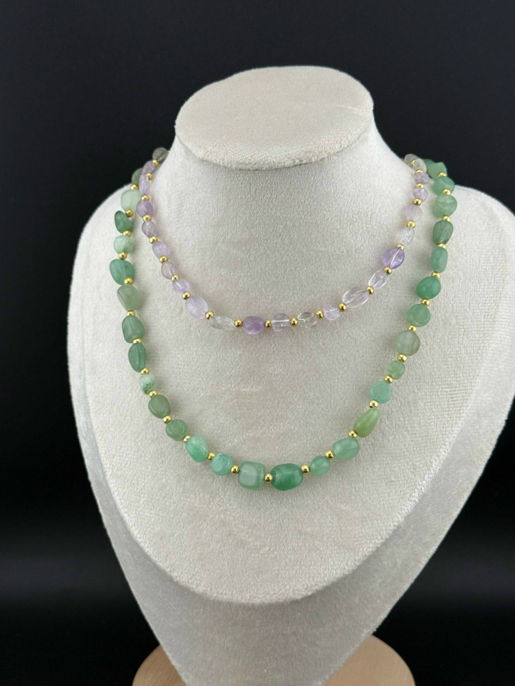 💗Колье из натуральных камней «Белль» купить в Интернет-магазине Садовод База - цена 450 руб Садовод интернет-каталог