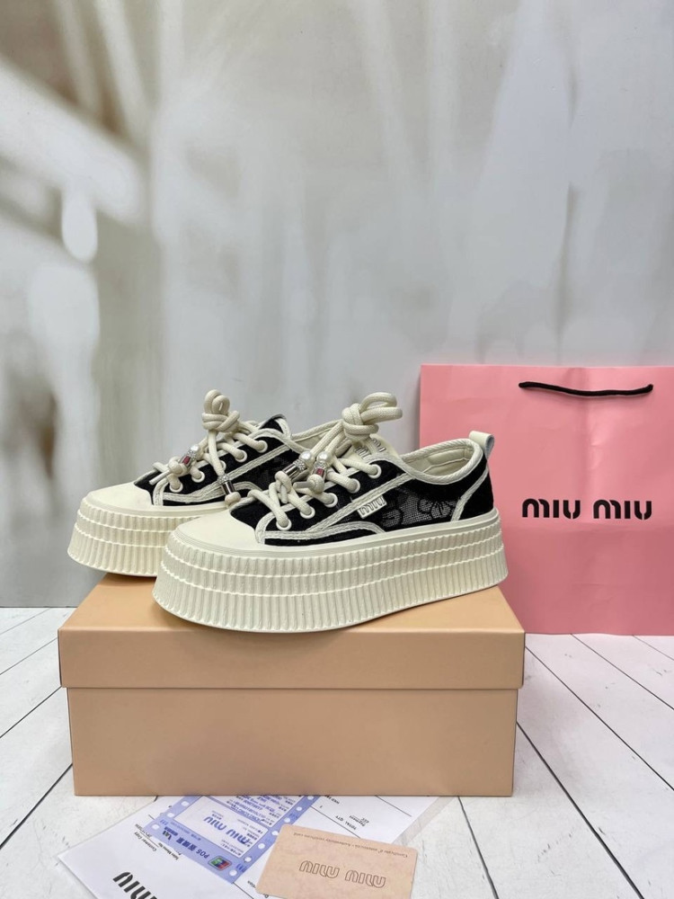 😍КЕДЫ  MIU MIU😍 купить в Интернет-магазине Садовод База - цена 4000 руб Садовод интернет-каталог