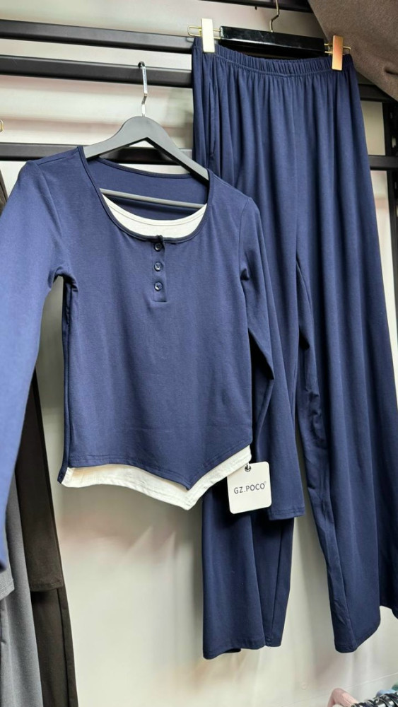 Женский костюм синий купить в Интернет-магазине Садовод База - цена 1900 руб Садовод интернет-каталог