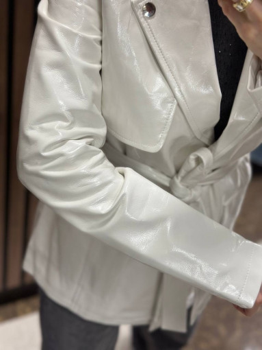 Весна💘 Куртка -пиджак  из лаковой эко-кожи🤝 Люкс качество! Рабочие карманы, полный подклад🥳 САДОВОД официальный интернет-каталог