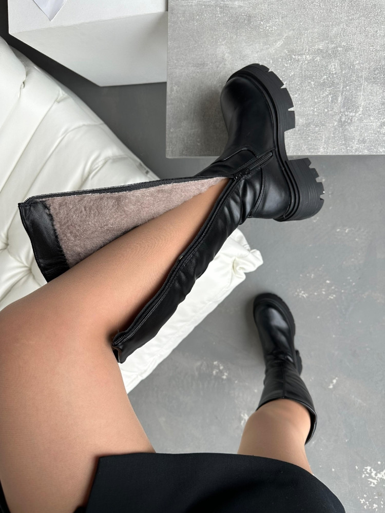 Cапоги женские черные купить в Интернет-магазине Садовод База - цена 700 руб Садовод интернет-каталог