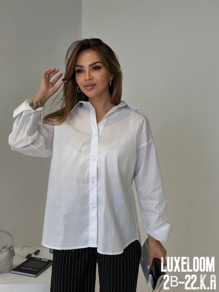 Женская рубашка белая купить в Интернет-магазине Садовод База - цена 1000 руб Садовод интернет-каталог