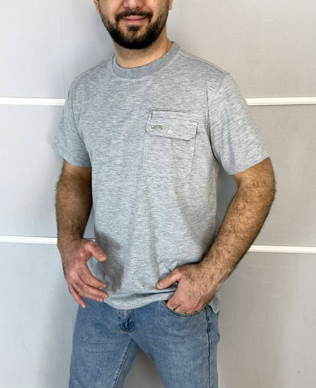 Мужская футболка серая купить в Интернет-магазине Садовод База - цена 650 руб Садовод интернет-каталог