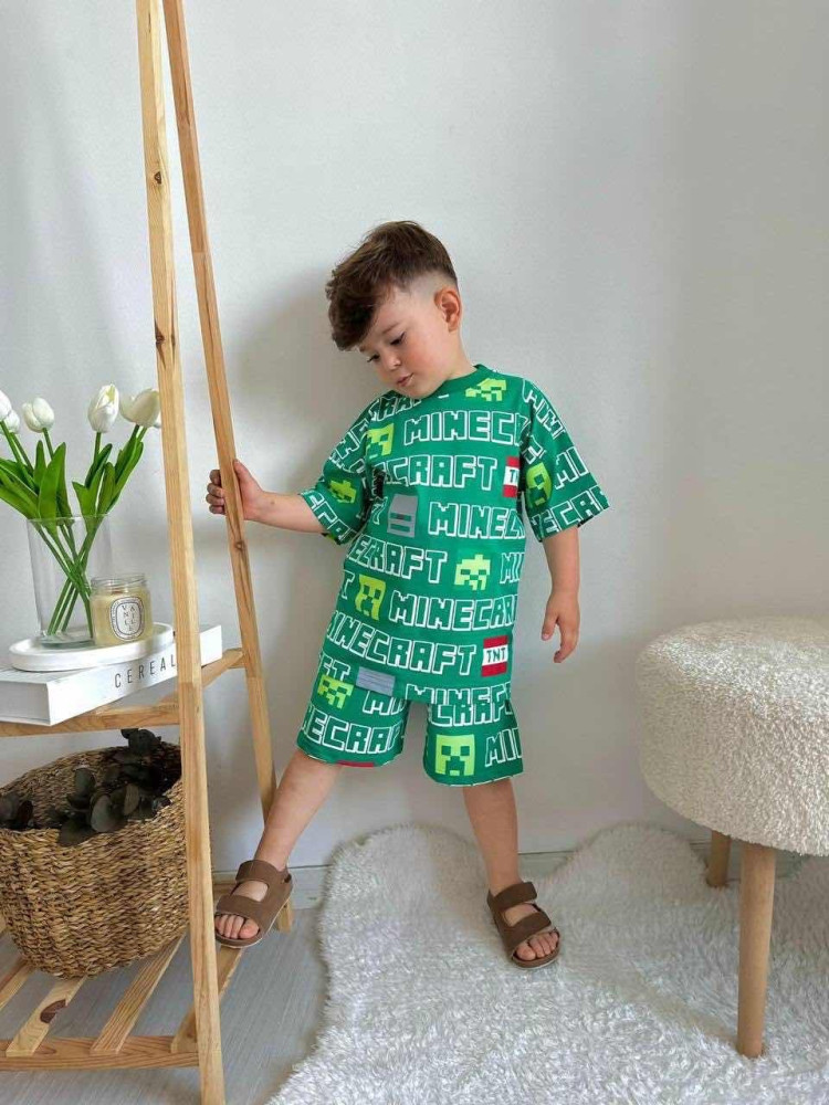 Детский костюм зеленый купить в Интернет-магазине Садовод База - цена 999 руб Садовод интернет-каталог